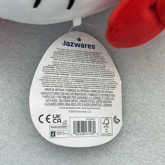 🆕 Squishmallows Hello Kitty White Red Bow Sanrio - Picture 9 of 10